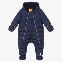 Timberland-أوفرول شتوي لون كحلي مبطن للمواليد | Childrensalon Outlet
