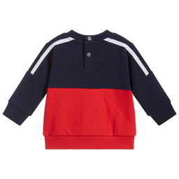 Timberland-Red & Blue Logo Sweatshirt | Childrensalon Outlet