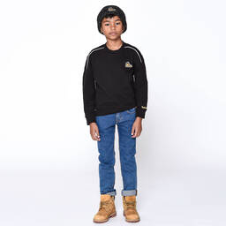 Timberland-Черный свитшот для мальчиков-подростков | Childrensalon Outlet
