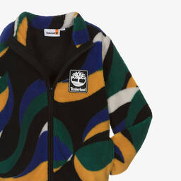 Timberland-Teen Boys Black & Yellow Fleece Zip-Up Top | Childrensalon Outlet