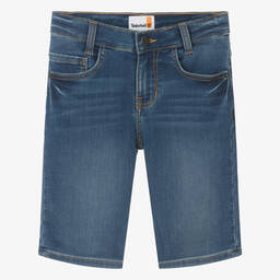 Timberland-Teen Boys Blue Cotton Jersey Shorts | Childrensalon Outlet