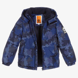 Timberland-Синий пуховик для мальчиков-подростков | Childrensalon Outlet