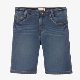 Timberland-Teen Boys Blue Slim Fit Jersey Shorts | Childrensalon Outlet