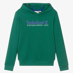Timberland-Зеленая хлопковая худи | Childrensalon Outlet