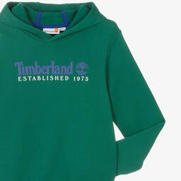 Timberland-Зеленая хлопковая худи | Childrensalon Outlet