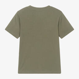 Timberland-Teen Boys Green Organic Cotton T-Shirt | Childrensalon Outlet
