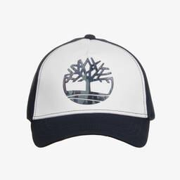 Timberland-Teen Boys Navy Blue Cotton Cap | Childrensalon Outlet