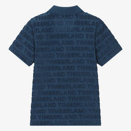 Timberland-Teen Boys Navy Blue Cotton Polo Shirt | Childrensalon Outlet