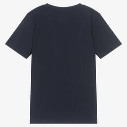 Timberland-تيشيرت تينز ولادي قطن عضوي لون كحلي | Childrensalon Outlet