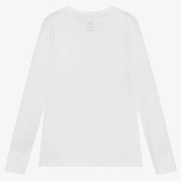 Timberland-Белый хлопковый топ для подростков | Childrensalon Outlet