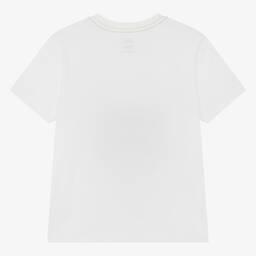 Timberland-Teen Boys White Organic Cotton T-Shirt | Childrensalon Outlet