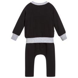 Tiny Tribe-Black Cotton Baby Outfit | Childrensalon Outlet