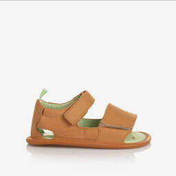 Tip Toey Joey-صندل جلد لون بنّي للأطفال | Childrensalon Outlet