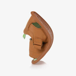 Tip Toey Joey-صندل جلد لون بنّي للأطفال | Childrensalon Outlet