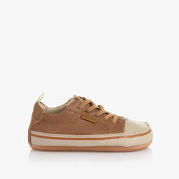 Tip Toey Joey-Brown Leather Baby Trainers | Childrensalon Outlet