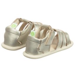 Tip Toey Joey-Gold Leather Baby Sandals | Childrensalon Outlet