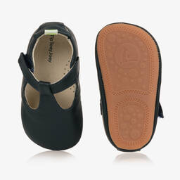 Tip Toey Joey-حذاء جلد لون كحلي للأطفال | Childrensalon Outlet