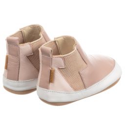 Tip Toey Joey-بوت جلد لون زهري لمرحلة بدأ المشي | Childrensalon Outlet