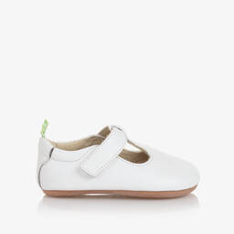 Tip Toey Joey-حذاء جلد لون أبيض للأطفال | Childrensalon Outlet
