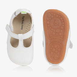 Tip Toey Joey-حذاء جلد لون أبيض للأطفال | Childrensalon Outlet