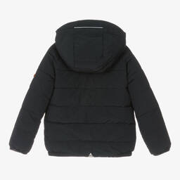 Töastie-Синий двусторонний пуховик с камуфляжным принтом | Childrensalon Outlet