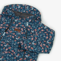 Töastie-Girls Navy Floral Rain Jumpsuit | Childrensalon Outlet