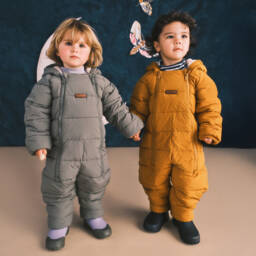 Töastie-Mustard Yellow Padded Snowsuit | Childrensalon Outlet