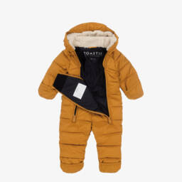 Töastie-Mustard Yellow Padded Snowsuit | Childrensalon Outlet