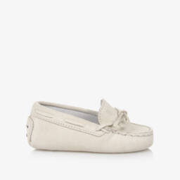 Tod's-Boys Grey Suede Pre-Walkers | Childrensalon Outlet