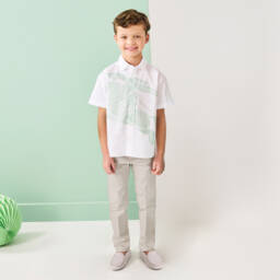 Tod's-Boys Luxe Grey Suede Loafers | Childrensalon Outlet