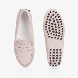 Tod's-Boys Taupe Leather Slip-On Loafers | Childrensalon Outlet