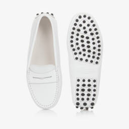 Tod's-Мокасины из белой телячьей кожи для мальчиков | Childrensalon Outlet