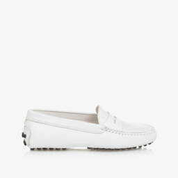 Tod's-Мокасины из белой телячьей кожи для мальчиков | Childrensalon Outlet