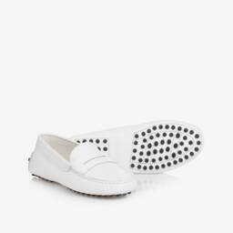 Tod's-Мокасины из белой телячьей кожи для мальчиков | Childrensalon Outlet