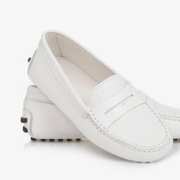 Tod's-Мокасины из белой телячьей кожи для мальчиков | Childrensalon Outlet