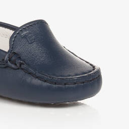 Tod's-حذاء جلد لون كحلي لمرحلة قبل المشي للمواليد | Childrensalon Outlet