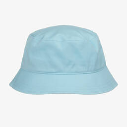 Tommy Hilfiger-Aqua Blue Cotton Bucket Hat  | Childrensalon Outlet