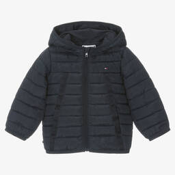 Tommy Hilfiger-Baby Boys Blue Puffer Jacket | Childrensalon Outlet
