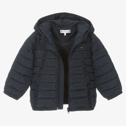 Tommy Hilfiger-Baby Boys Blue Puffer Jacket | Childrensalon Outlet