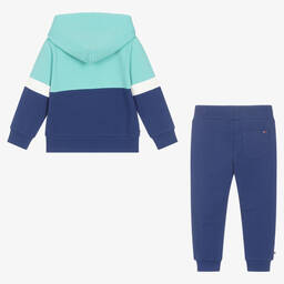 Tommy Hilfiger-Сине-зеленый спортивный костюм из хлопка | Childrensalon Outlet