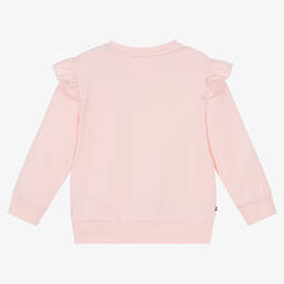 Tommy Hilfiger-Baby Girls Pink Cotton Frill Sweatshirt | Childrensalon Outlet