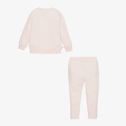 Tommy Hilfiger-تراكسوت قطن جيرسي لون زهري للمولودات | Childrensalon Outlet