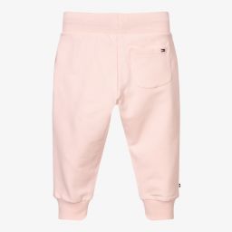 Tommy Hilfiger-جوغرز قطن عضوي جيرسي لون زهري للمولودات | Childrensalon Outlet