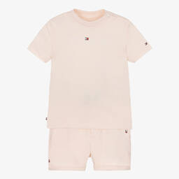 Tommy Hilfiger-Розовый топ и шорты из хлопка | Childrensalon Outlet