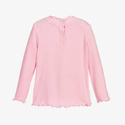 Tommy Hilfiger-Baby Girls Pink Ribbed Top | Childrensalon Outlet
