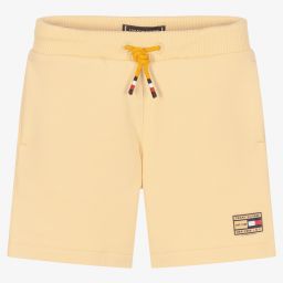 Tommy Hilfiger-Beige Organic Cotton Shorts | Childrensalon Outlet