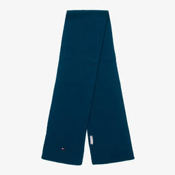Tommy Hilfiger-Синий трикотажный шарф с флагом | Childrensalon Outlet
