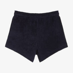 Tommy Hilfiger-شورت قطن تيري لون كحلي للبنات | Childrensalon Outlet