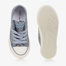 Tommy Hilfiger-Голубые кроссовки с принтом-монограммой | Childrensalon Outlet