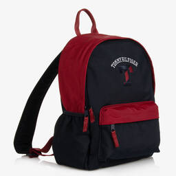 Tommy Hilfiger-Blue & Red Backpack (35cm) | Childrensalon Outlet